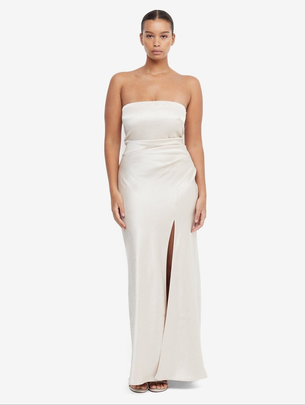 Bec & Bridge The Dreamer Strapless Maxi Dress Cream